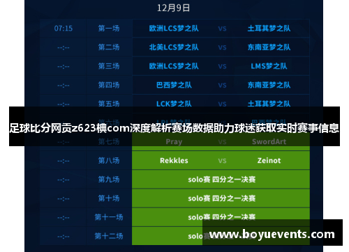 足球比分网贡z623椣com深度解析赛场数据助力球迷获取实时赛事信息