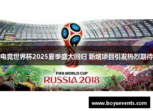 电竞世界杯2025夏季盛大回归 新增项目引发热烈期待